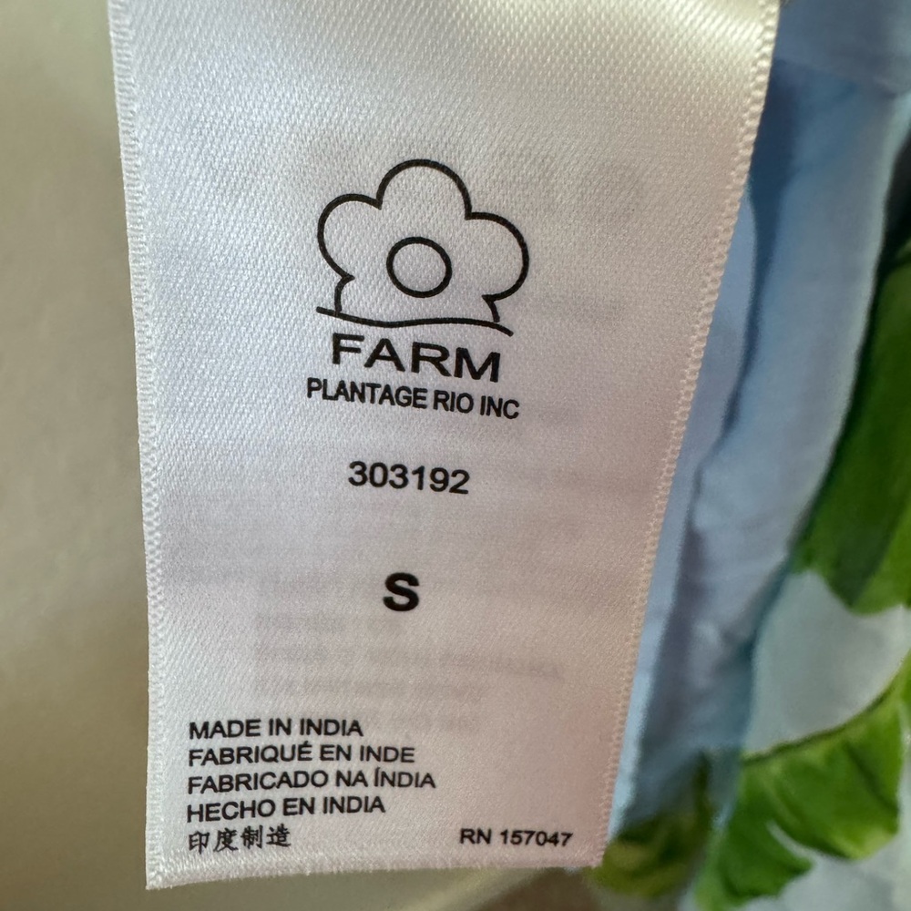 FARM Rio Fresh Bananas Maxi Dress with Green Tropical Leaf Print - Picture 8 of 9